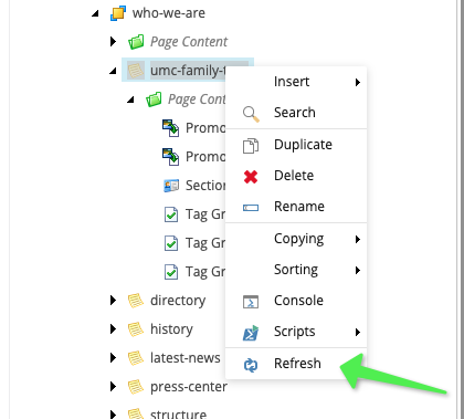 Content Editor: Refresh